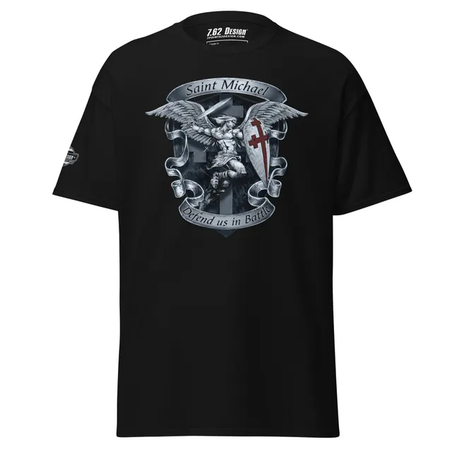 7.62 Design St Michael maglietta uomo cotone nera 3XL