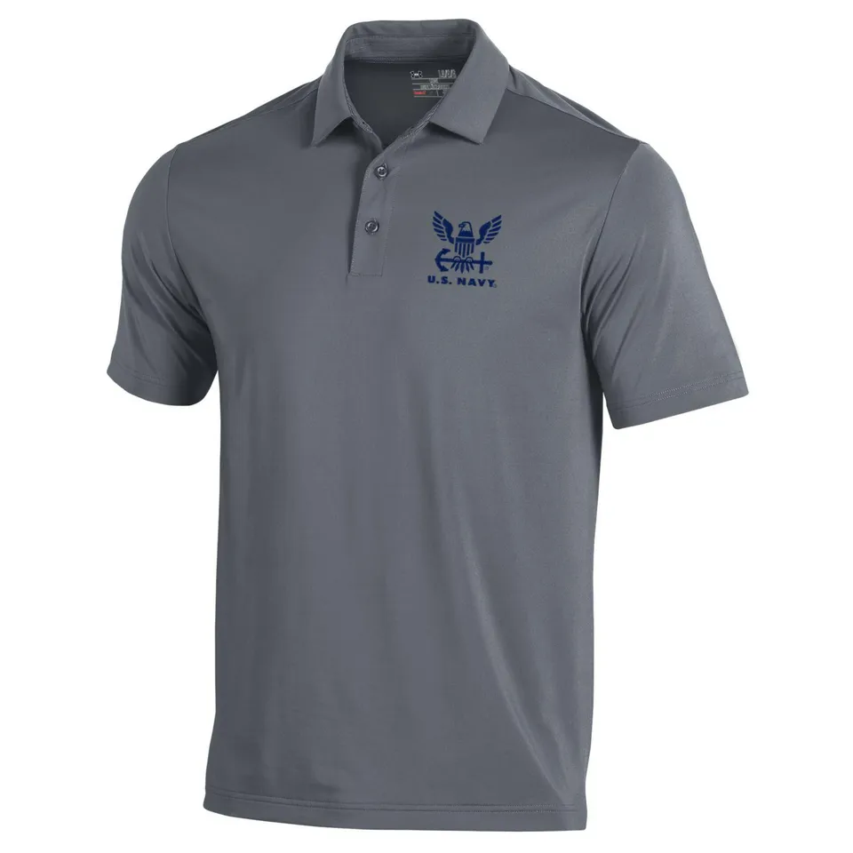 Under Armour US Navy Corps polo uomo grigia traspirante