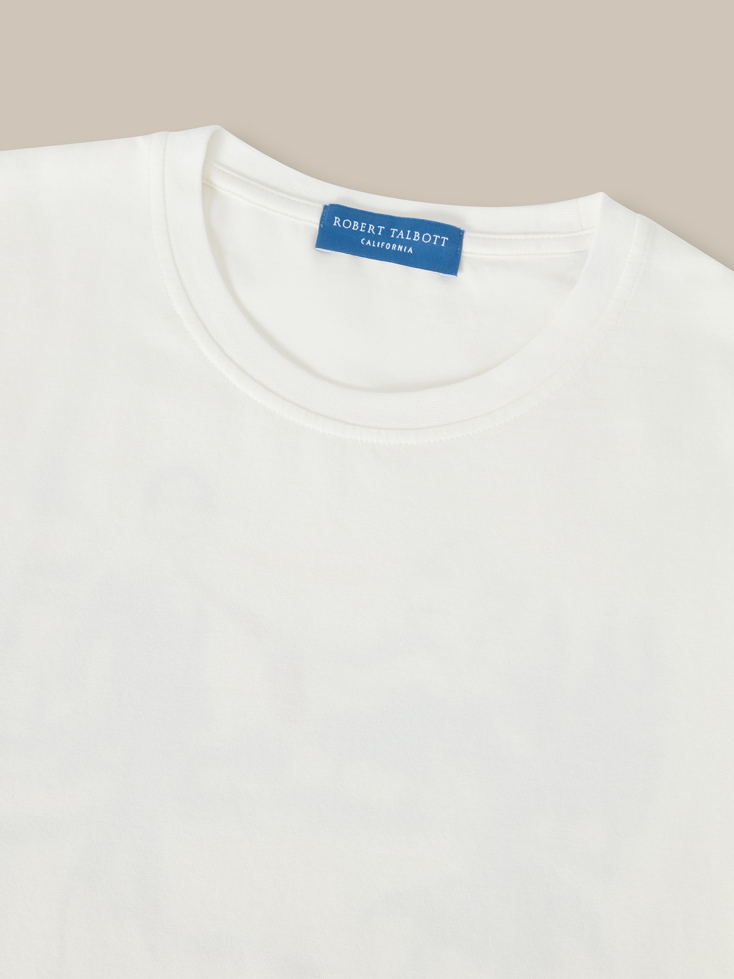 Robert Talbott Graphic Dean Tee T-Shirt Cotone Bianco