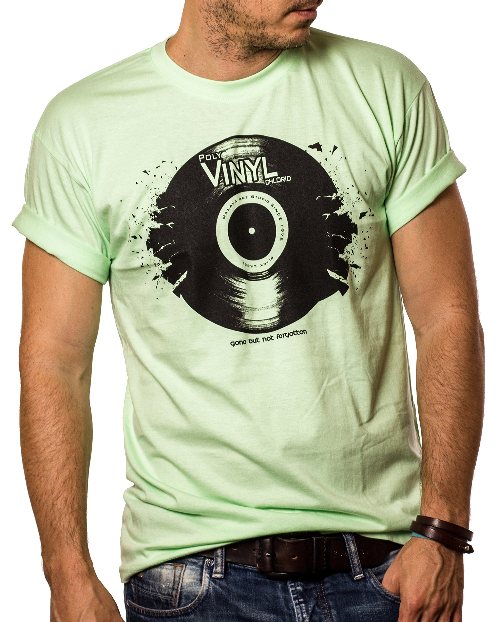 MAKAYA Gone But Not Forgotten T-Shirt Uomo Cotone Nero