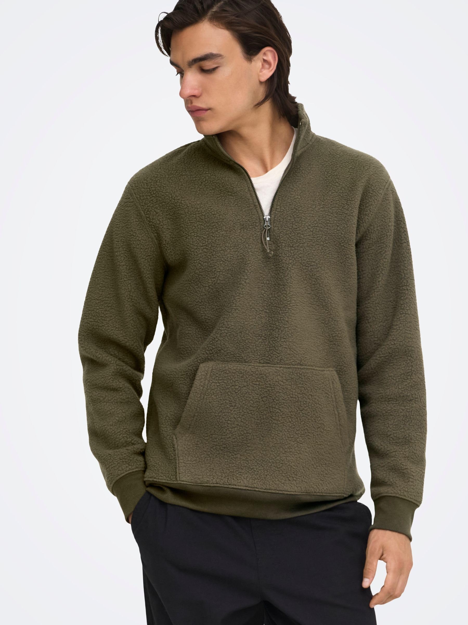 Only & Sons Onsemilio Felpa Uomo XL Girocollo Cotone