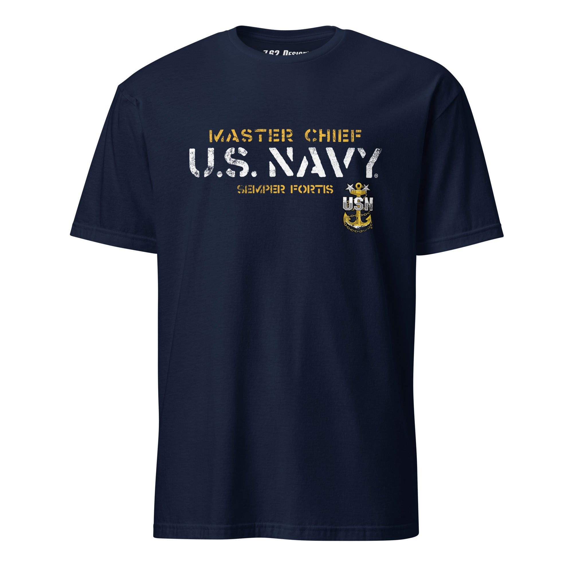 7.62 Design Navy Master Chief MCPO T-Shirt cotone blu L