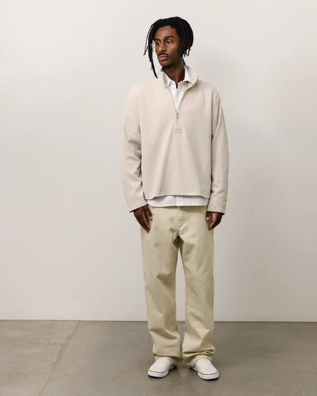 Stussy Big Ol Jean Overdyed jeans sand baggy cotone