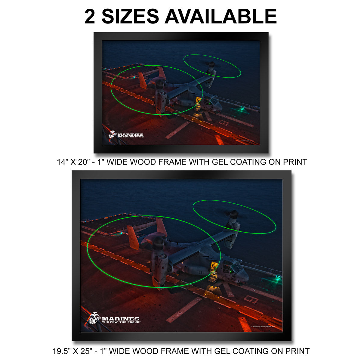 7.62 Design MV-22 Osprey stampa incorniciata 35x50 cm USMC