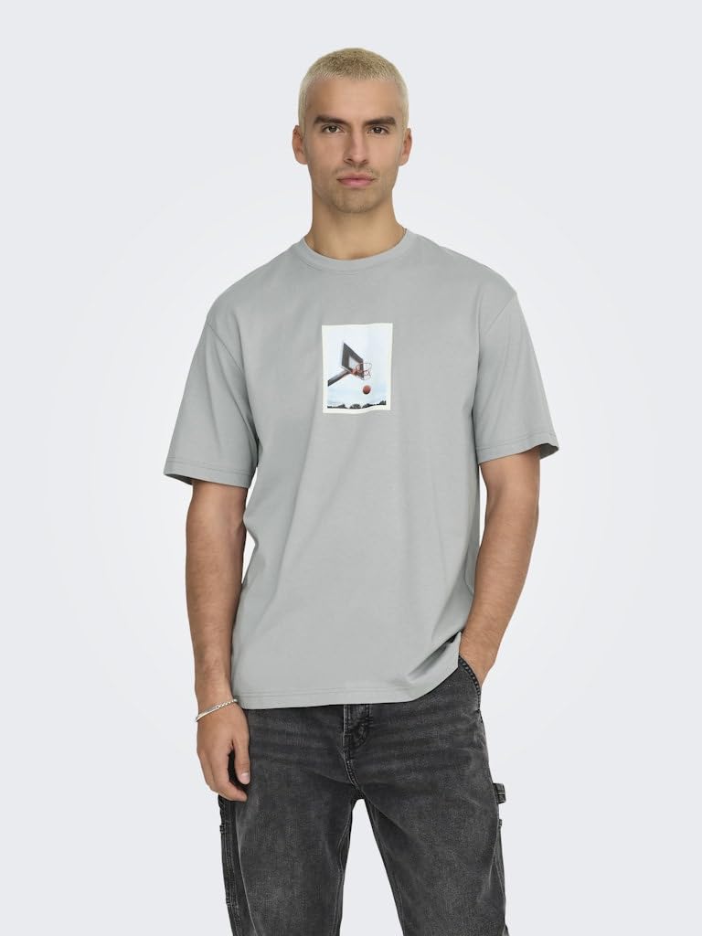 Only & Sons Onsdash RLX SS Tee T-shirt uomo Ultimate Grey