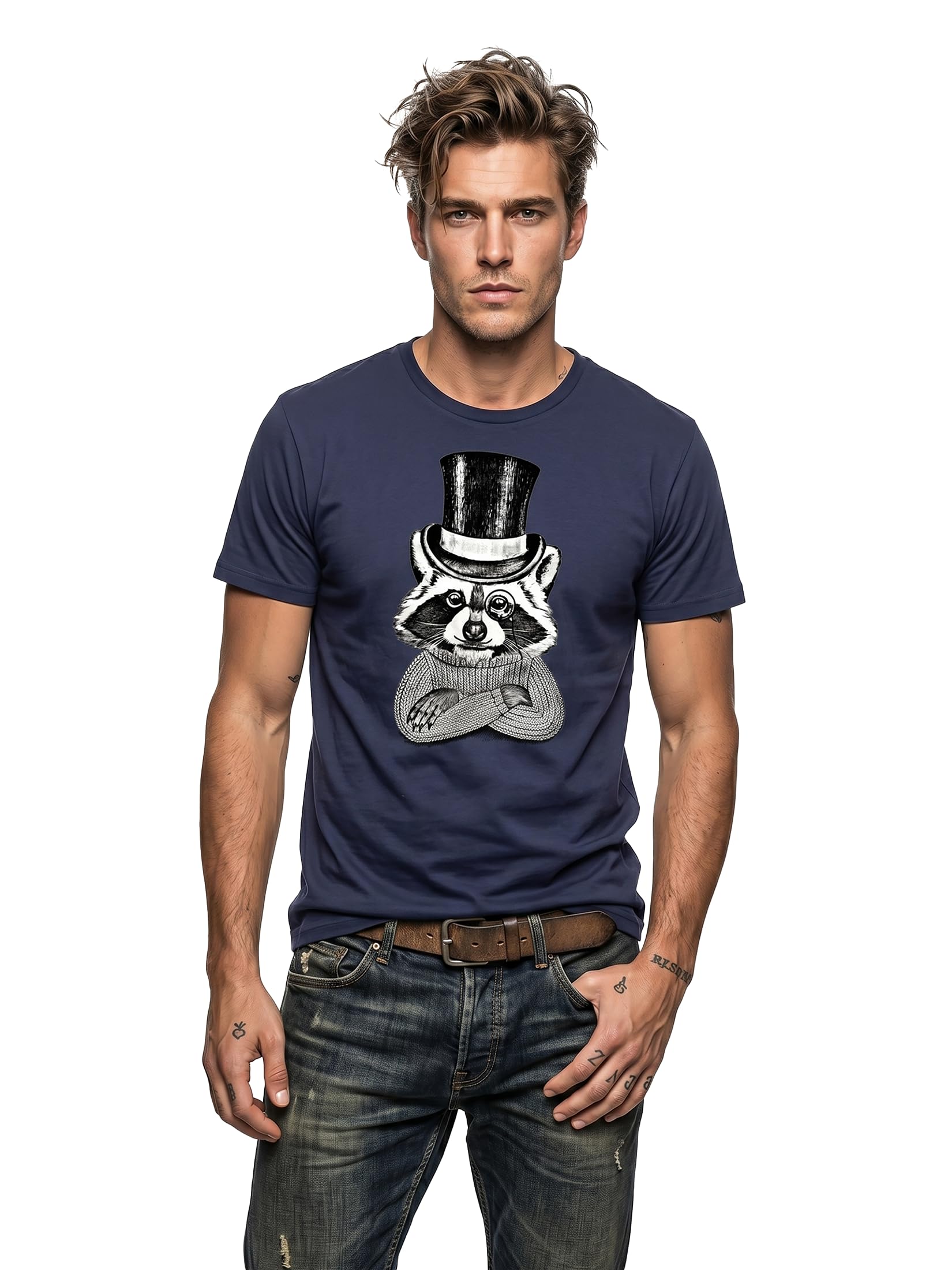 MAKAYA T-Shirt Uomo Procione Maglietta L Nera Cotone