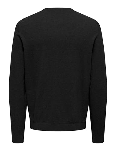 Only & Sons Onstim Reg LS Linen Crew Maglione uomo lino