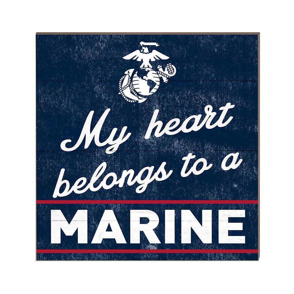 7.62 Design Marines targa legno 10x10 My Heart Belongs