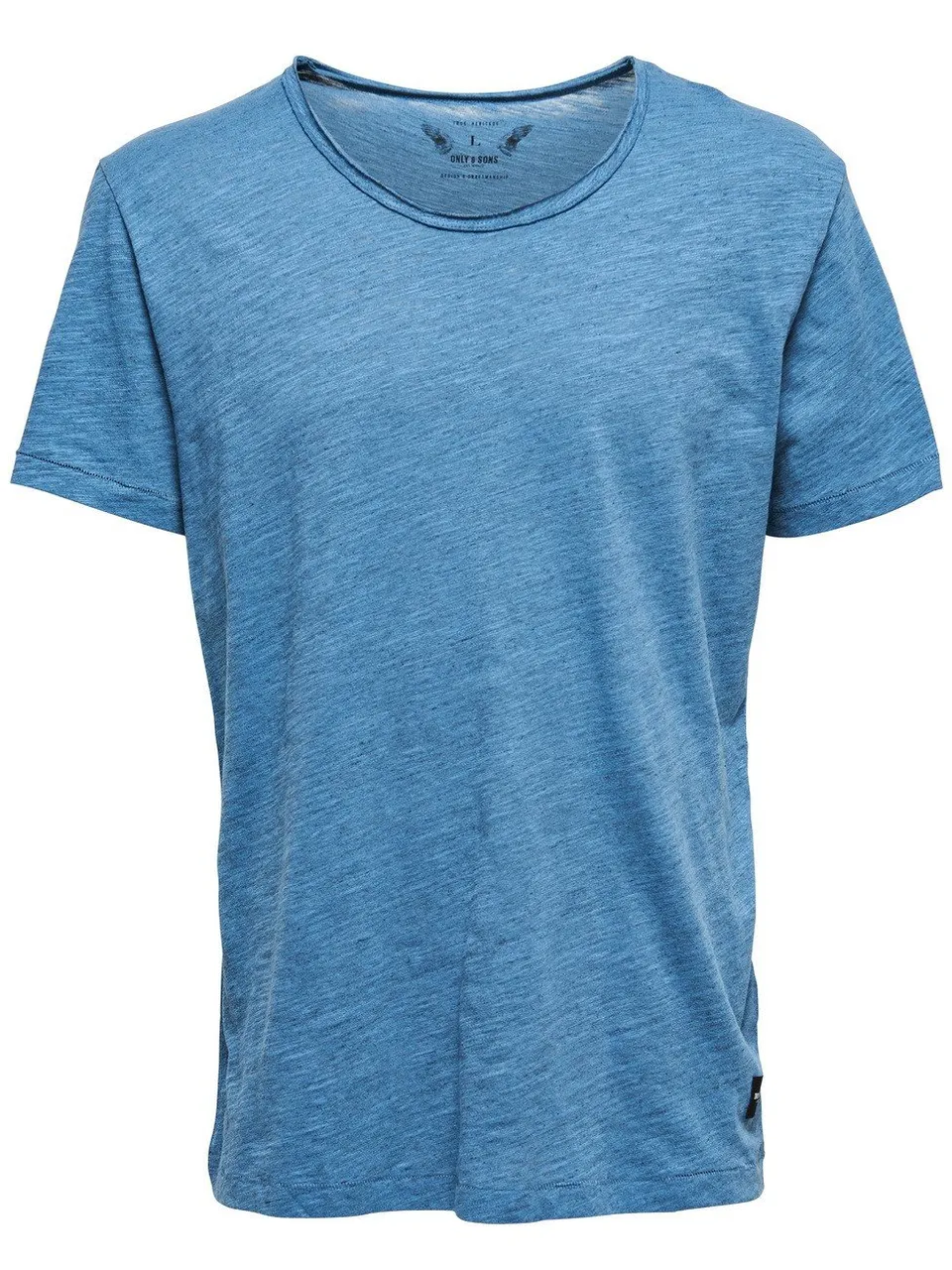 Only & Sons T-Shirt Uomo M Aegean Blue Girocollo