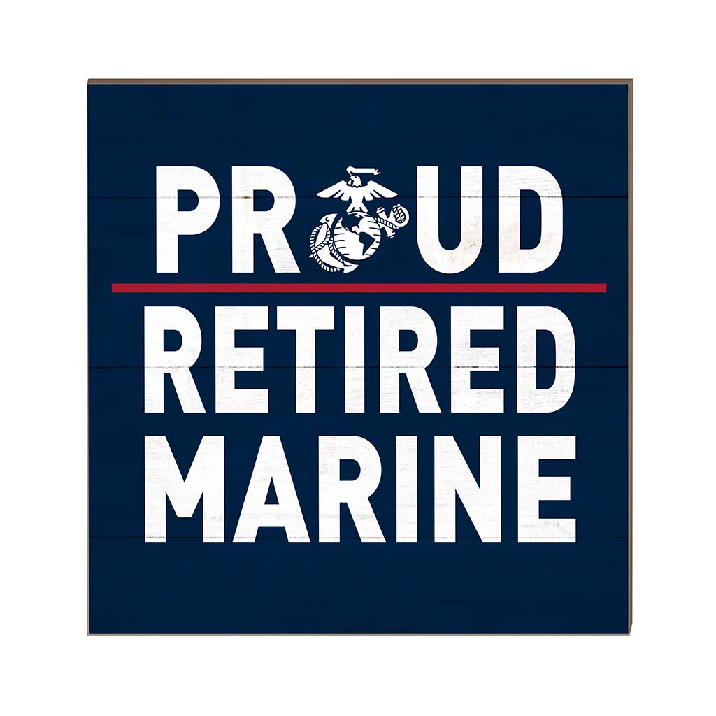 7.62 Design Home Products USMC Retired targa legno 10x10" MDF