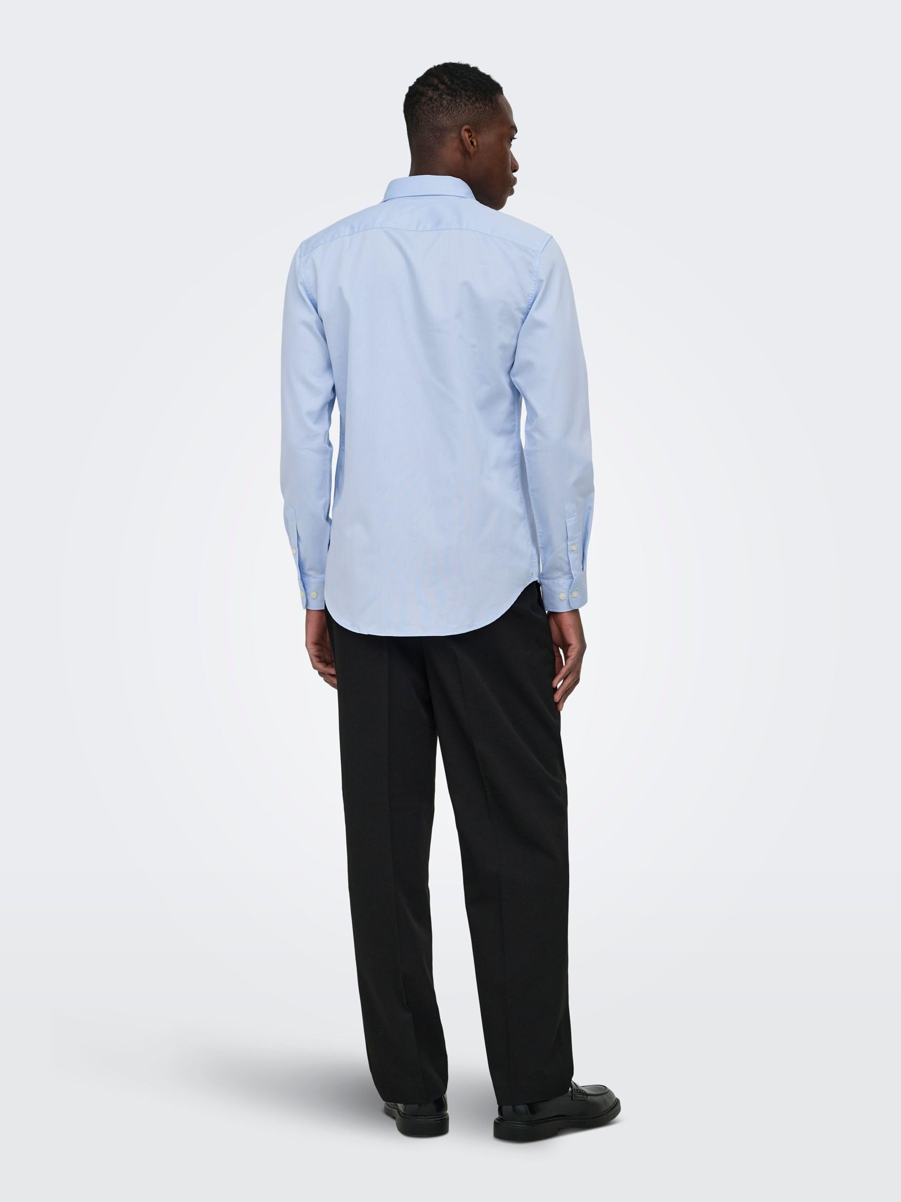 ONLY & SONS Onsjim Slim Camicia Blu Cachemire