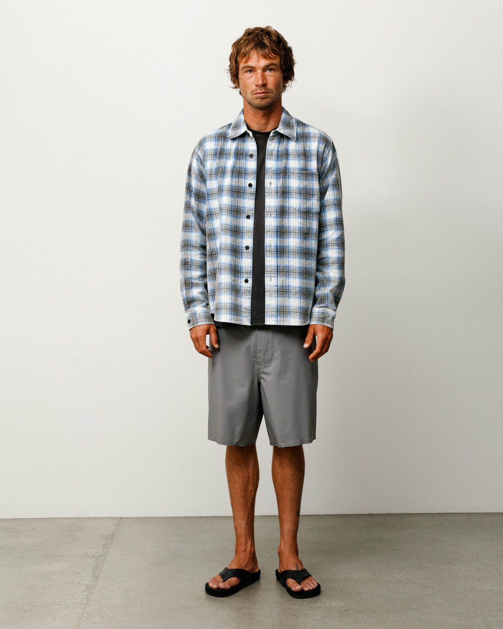 Stussy Peak Board Short costume grigio stretch