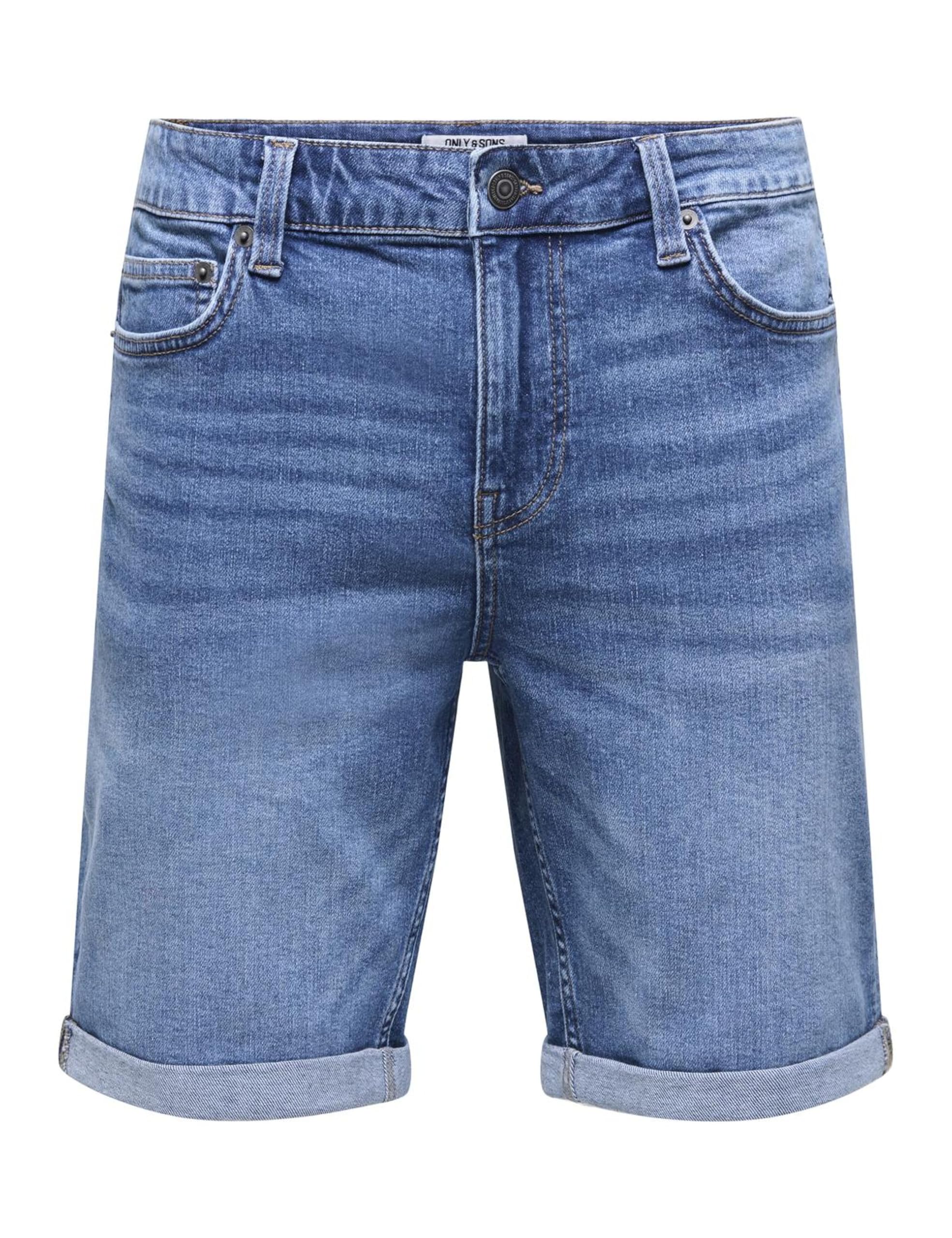 Only & Sons Onsply Regular Fit Pantaloncini Blu Jeans Chiaro