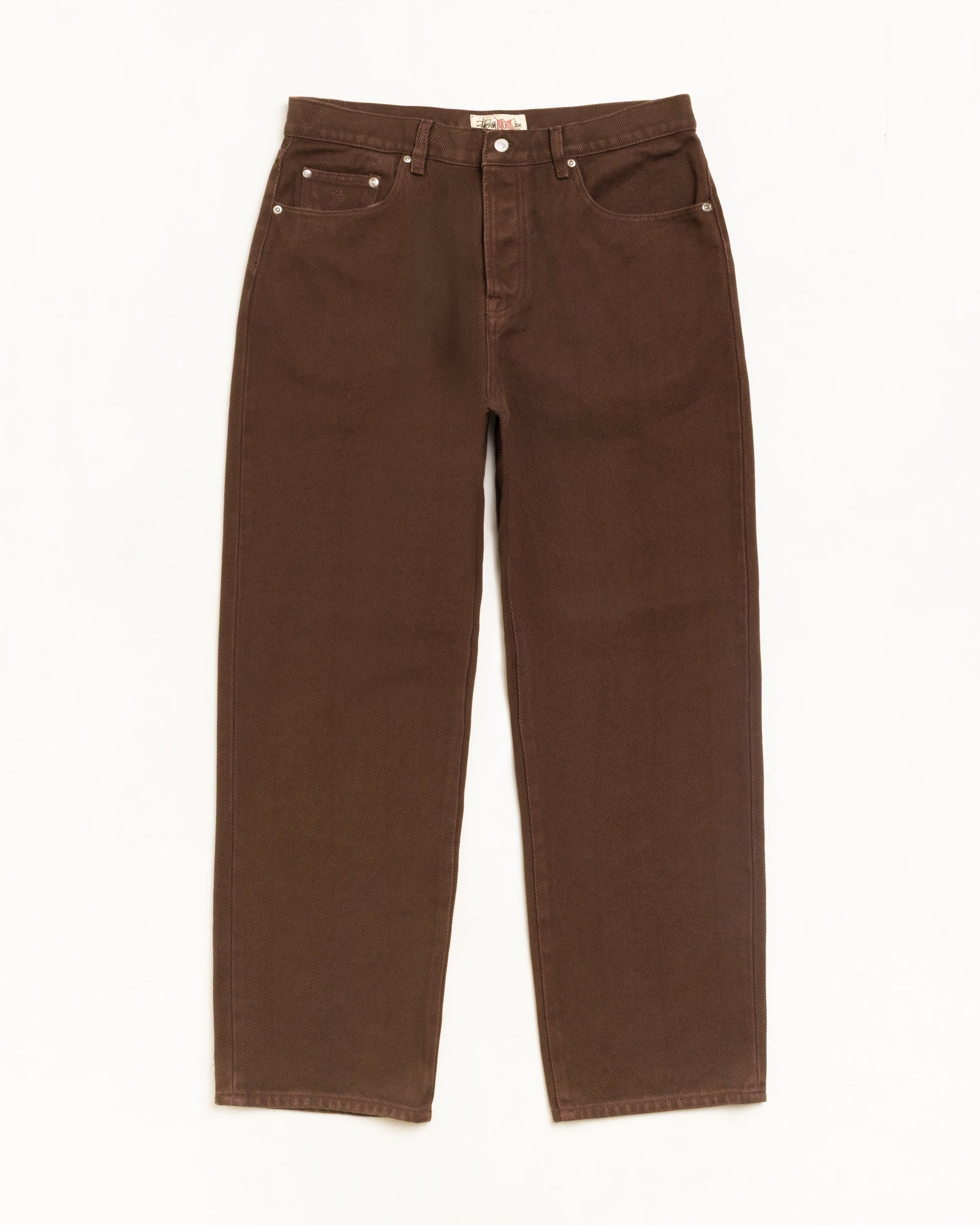 Stussy Big Ol' Jean jeans denim Brown Chevron