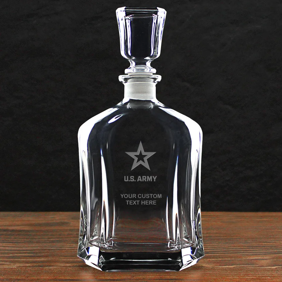 7.62 Design Build Your Glass decanter whisky vetro Army Logo