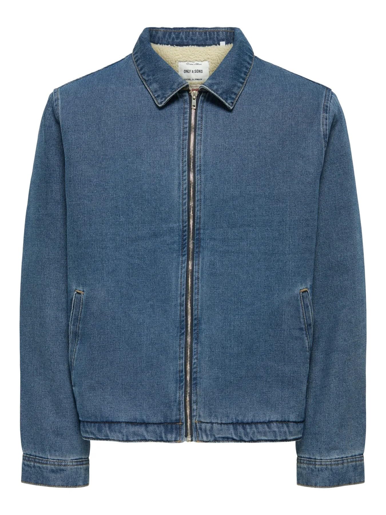 Only & Sons Onspadded Work 5919 giacca denim uomo taglia S imbottita