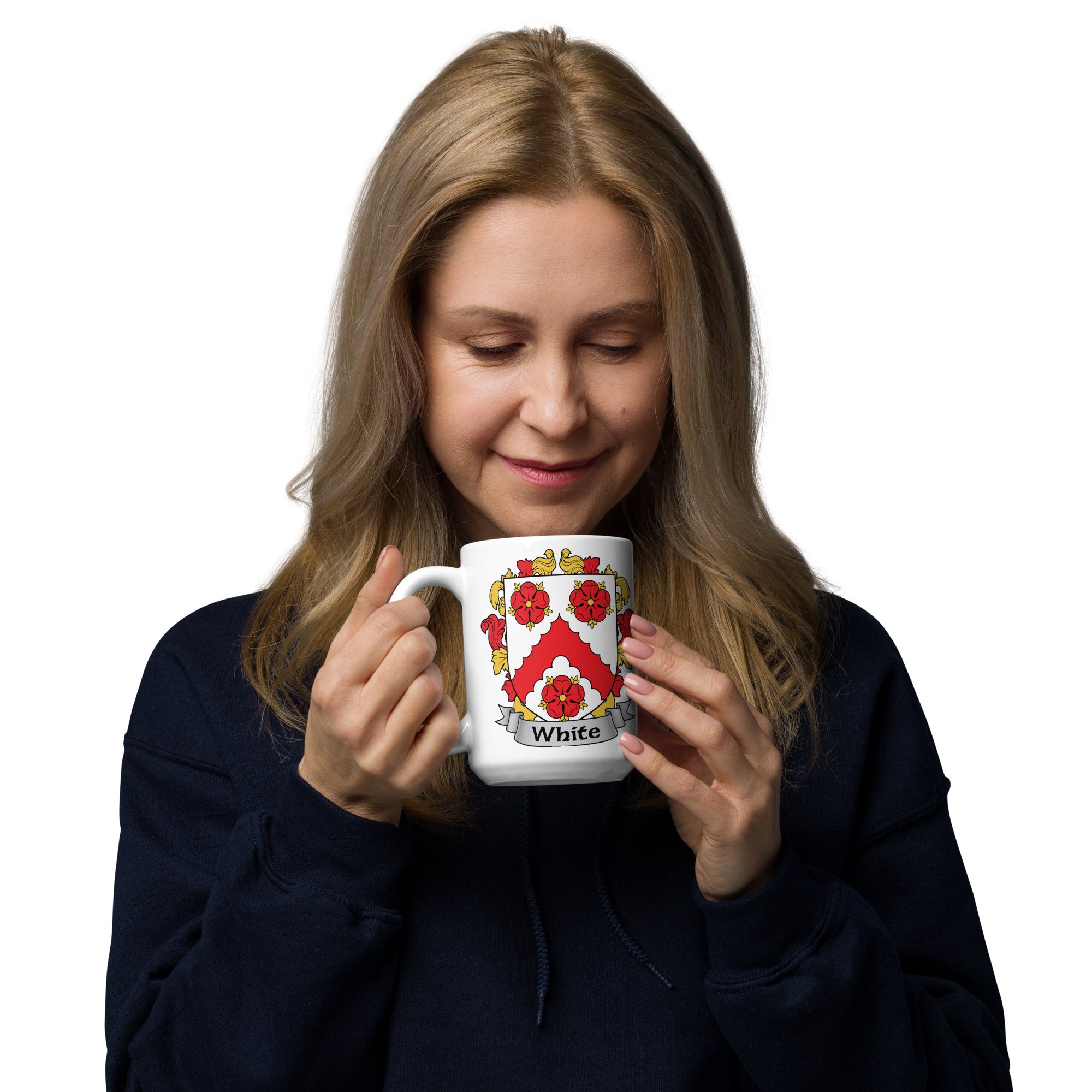 7.62 Design White tazza ceramica bianca 443 ml stemma irlandese