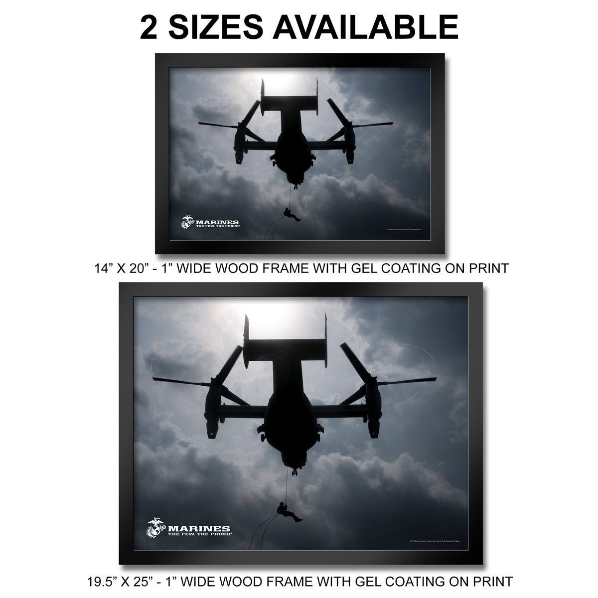 7.62 Design MV-22 Osprey stampa incorniciata 35x50 cm