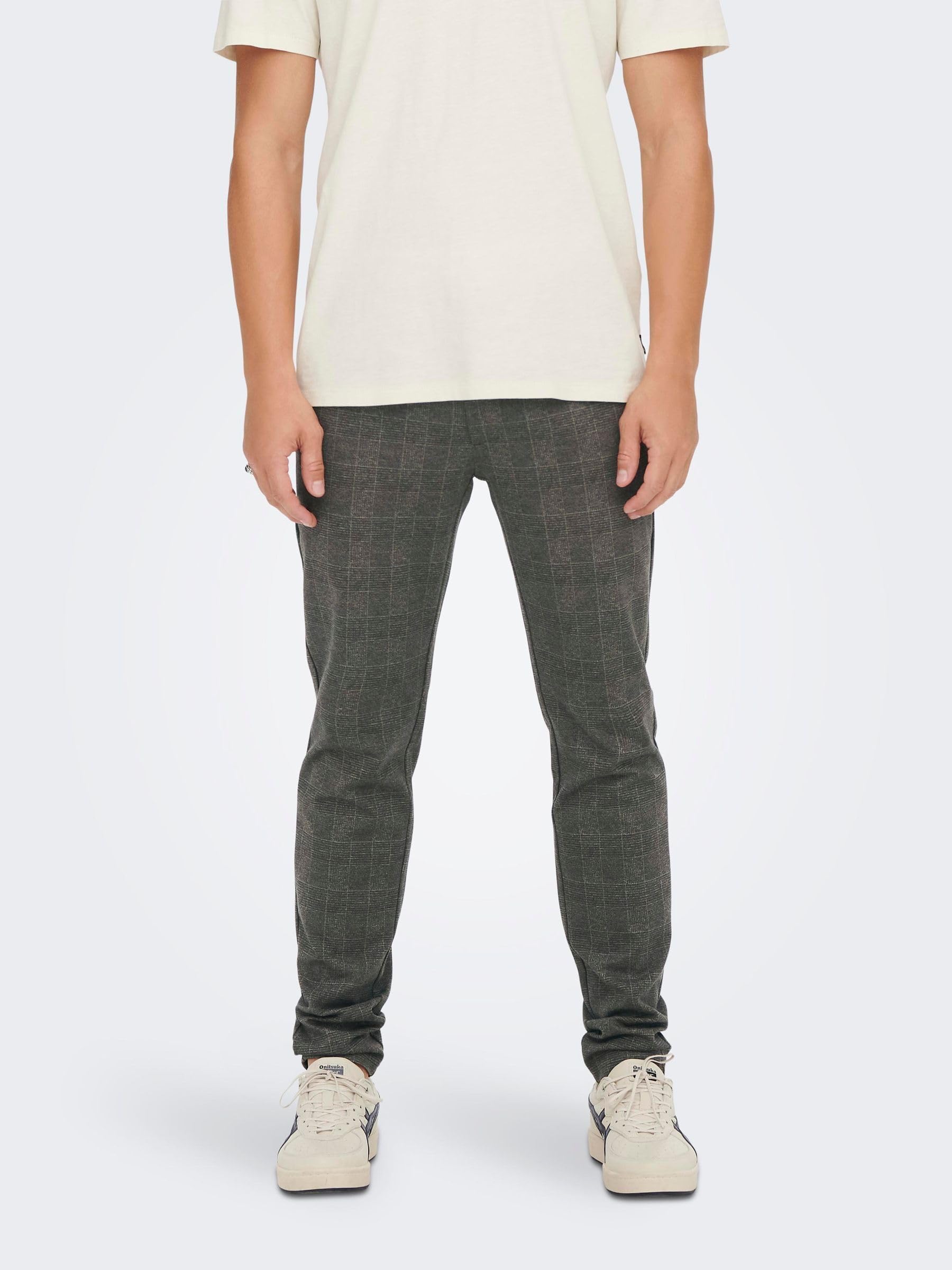 Only & Sons Onsmark Slim pantaloni chino nero slim fit