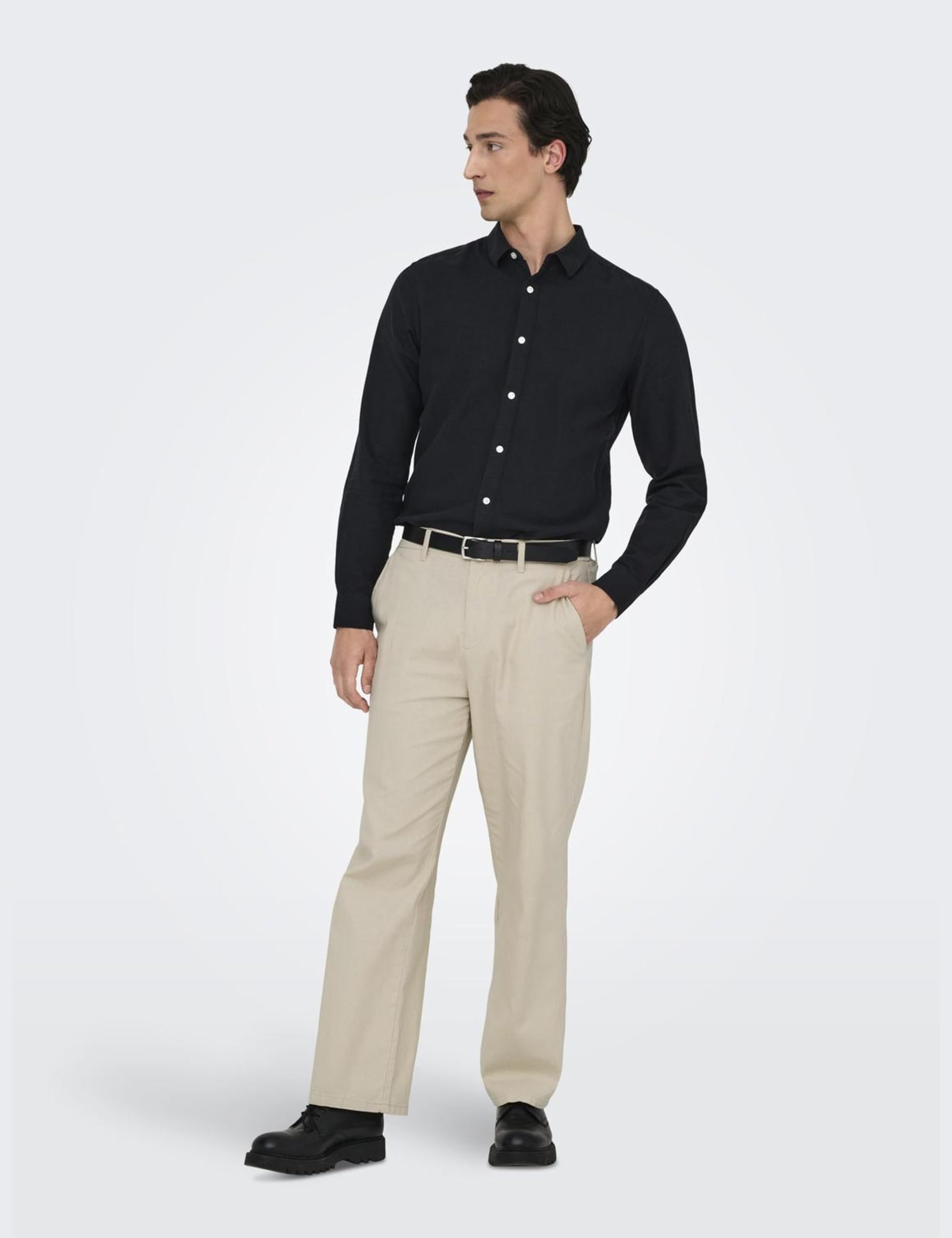 Only & Sons Onsbob Loose Pantaloni Rivestimento Argento