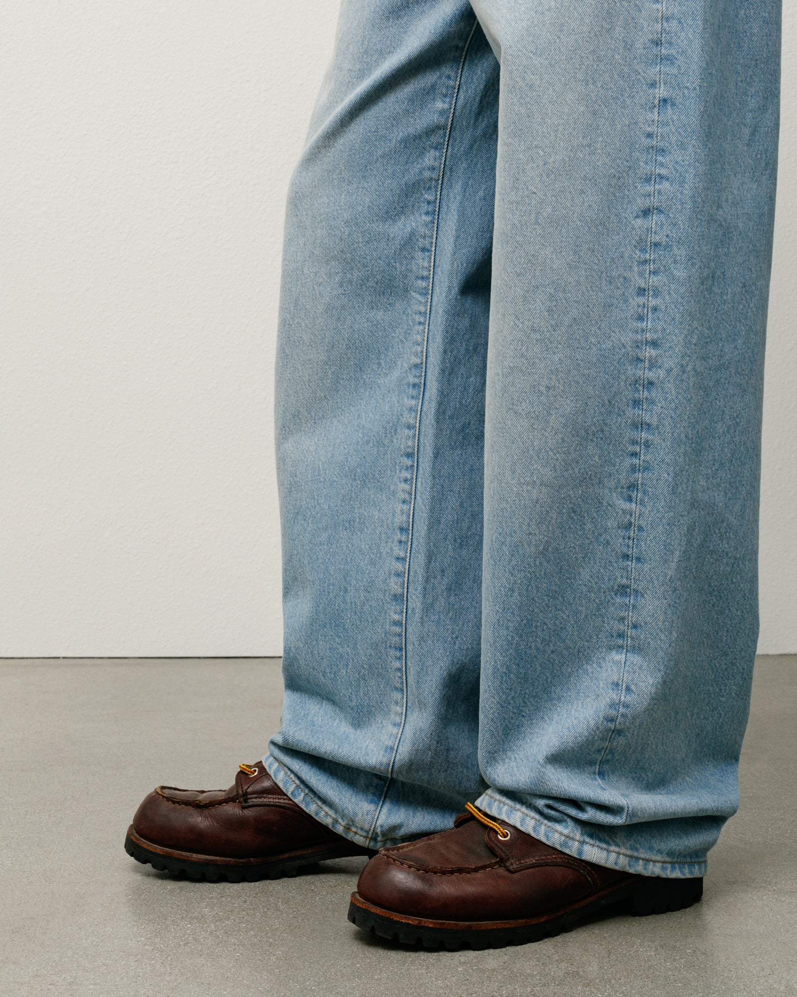 Stussy Relaxed Jean Denim jeans light wash 100% cotone