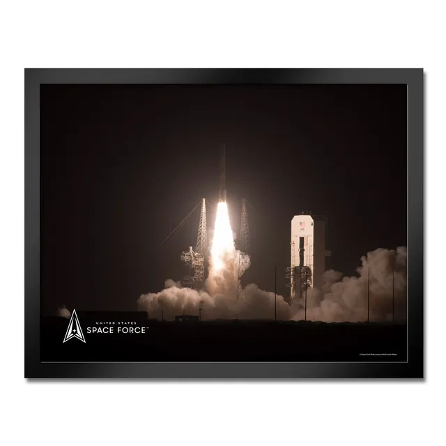 7.62 Design Space Force Night Rocket Launch quadro cornice 35x51 cm
