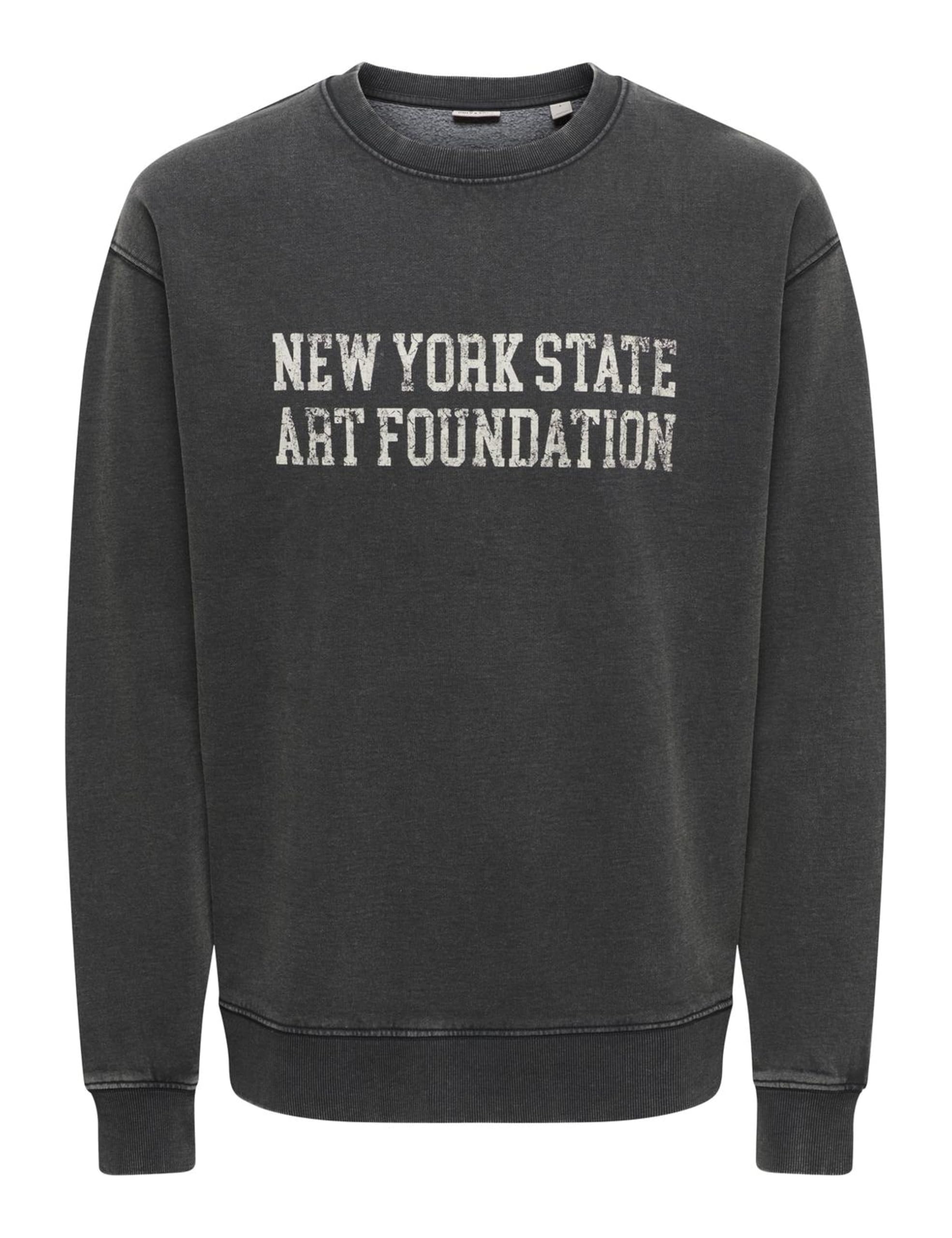 Only & Sons Onscreative College Felpa Uomo Ghost Gray Relaxed