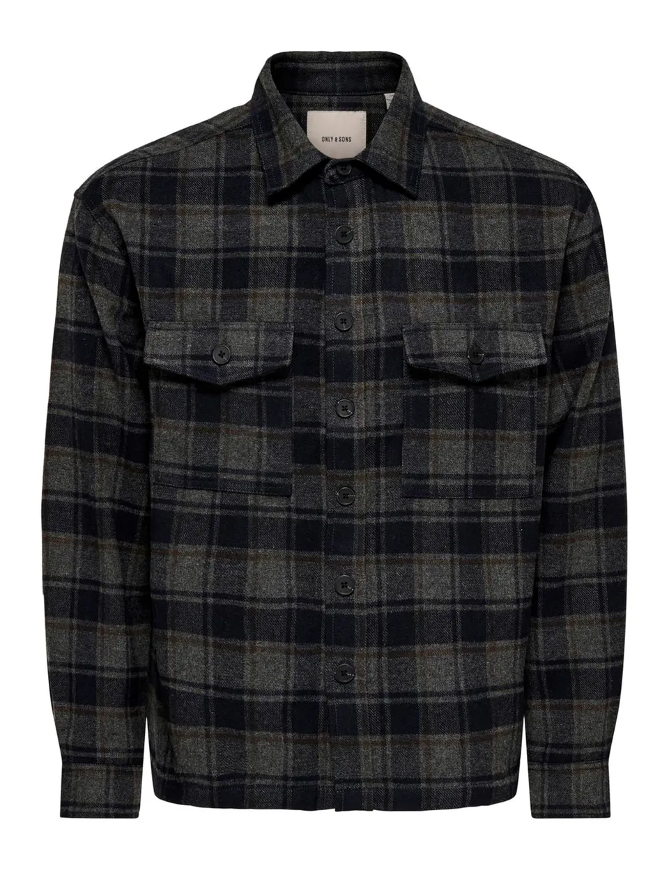 Only & Sons Onseske camicia uomo taglia L blu navy
