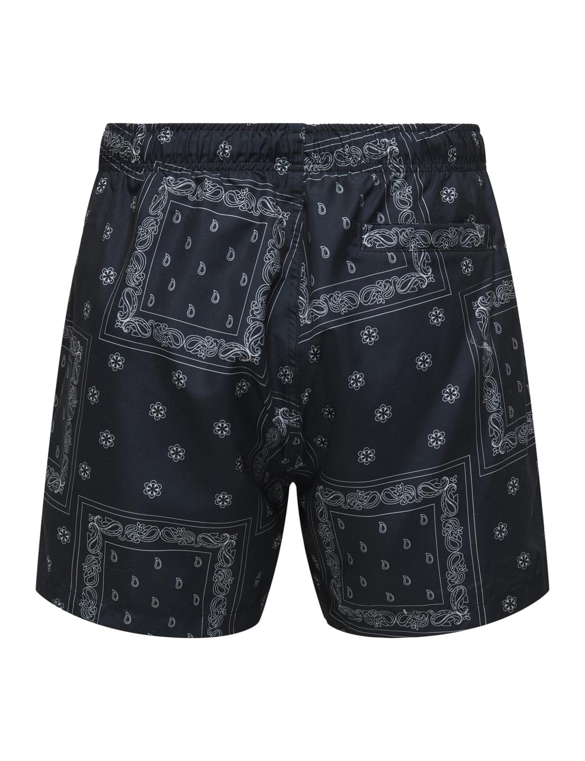 Only & Sons Onsbasile Swim Costume Uomo M Nero AOP