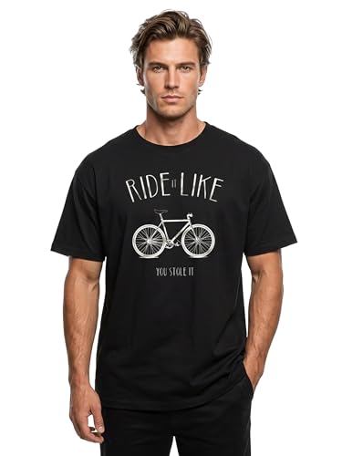 MAKAYA Ride It T-Shirt Uomo Cotone Bici Taglia L