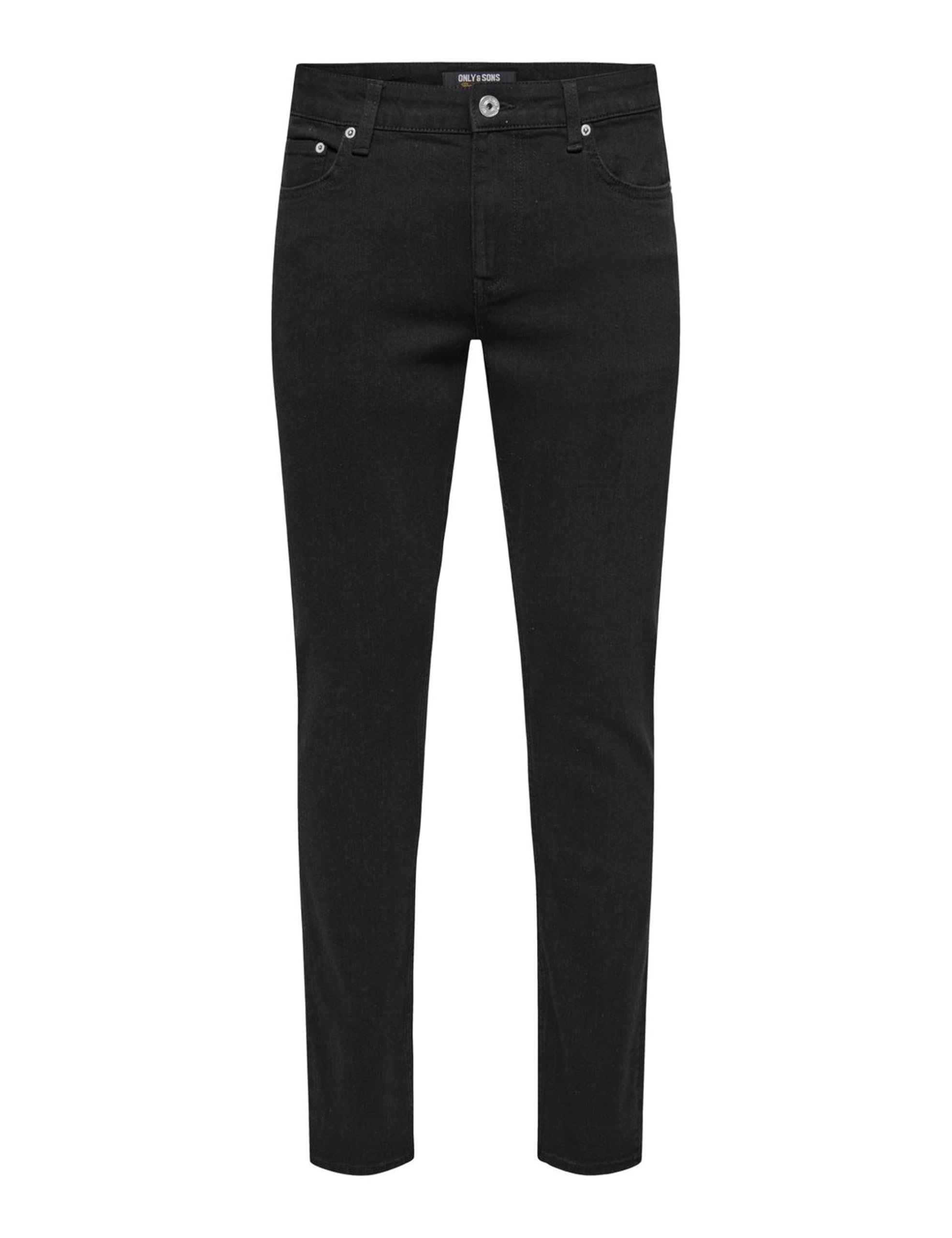 Only & Sons Loom Jeans Uomo Slim Vita Bassa Dark Grey