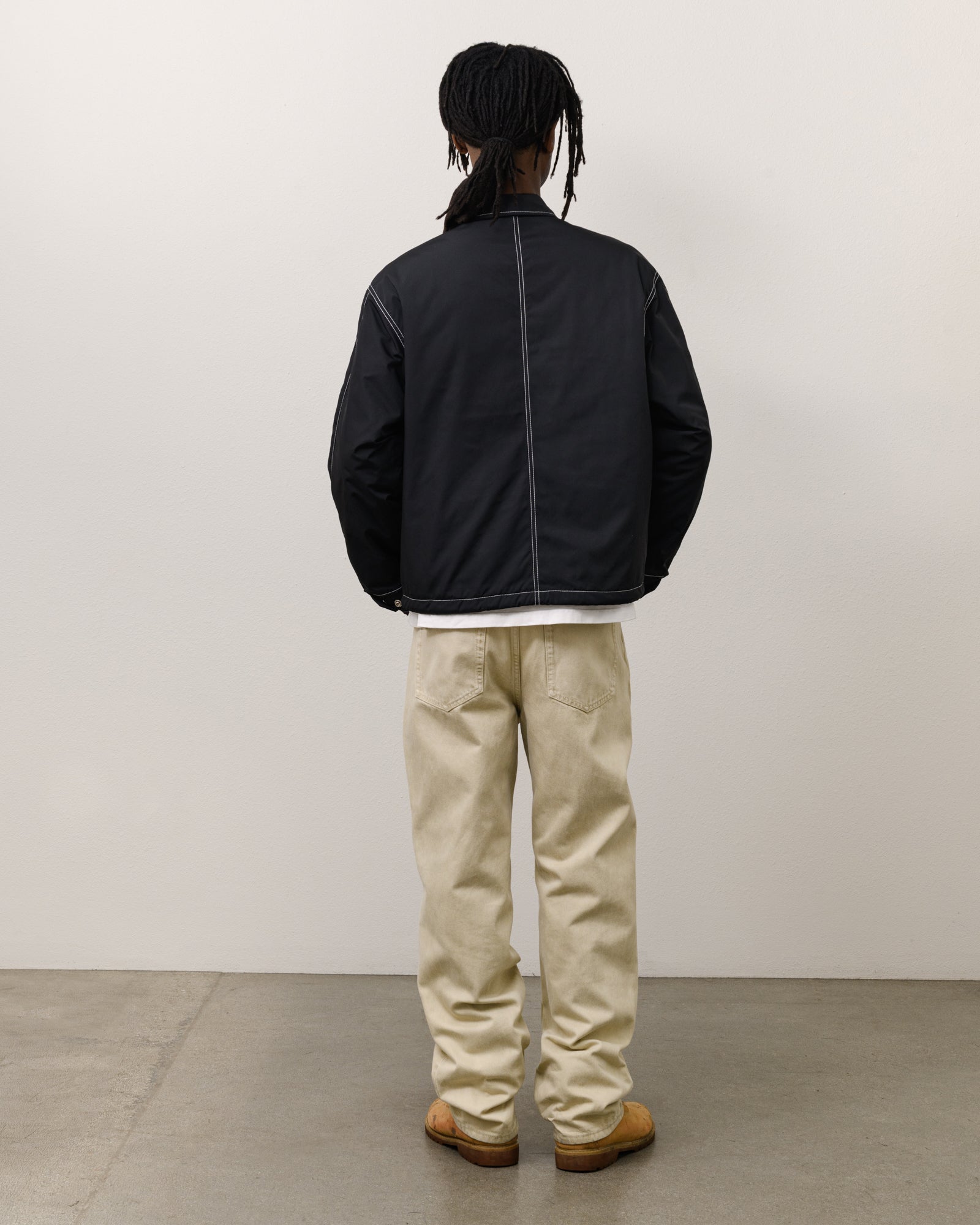 Stussy Offshore Jacket giacca nera nylon impermeabile