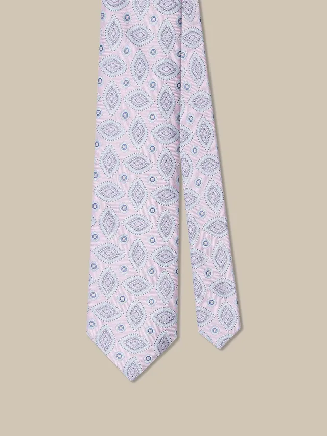 Robert Talbott Robert Cravatta Seta Lavanda Geo Paisley REG
