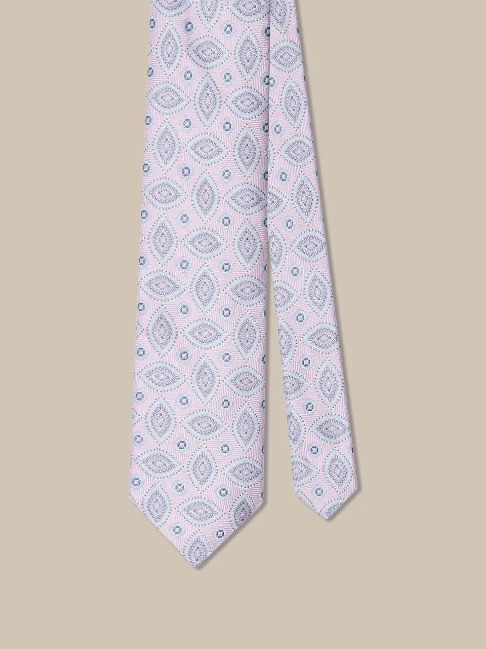 Robert Talbott Robert Cravatta Seta Lavanda Geo Paisley REG