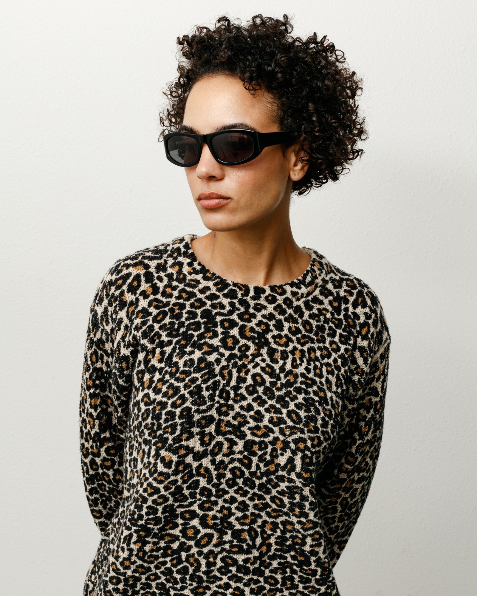 Stussy Landon Sunglasses occhiali neri bioacetato