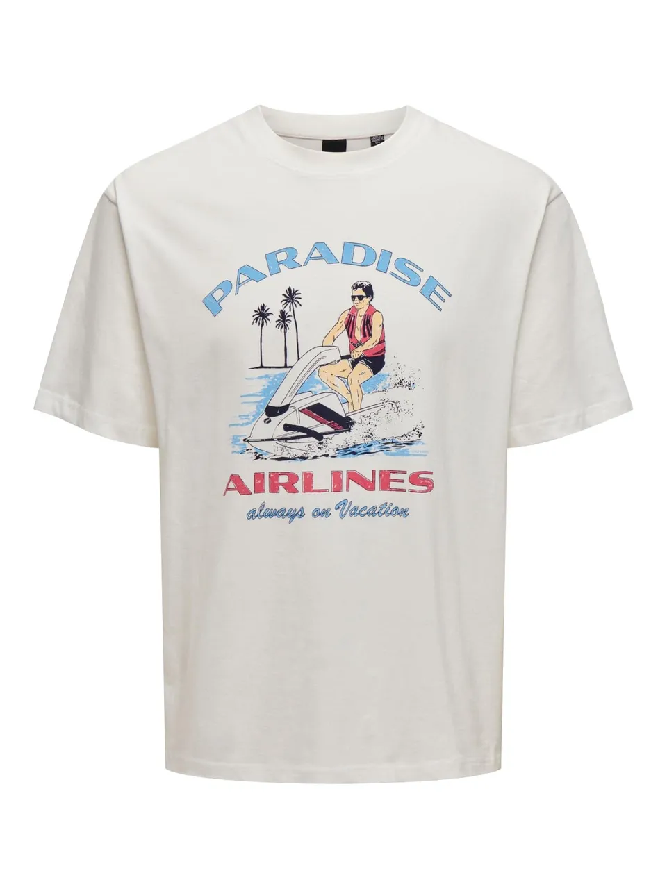 ONLY & SONS Onsmonte T-shirt Uomo S Cloud Dancer Paradise