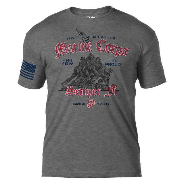 7.62 Design Iwo Jima maglietta uomo grigia cotone
