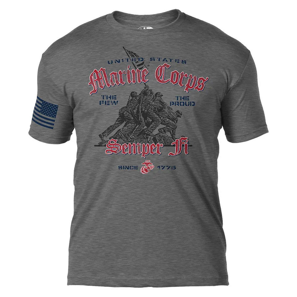 7.62 Design Iwo Jima maglietta uomo grigia cotone