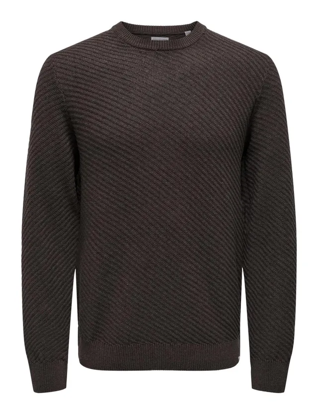 ONLY & SONS Onsfoster maglione girocollo blu marine maglia uomo
