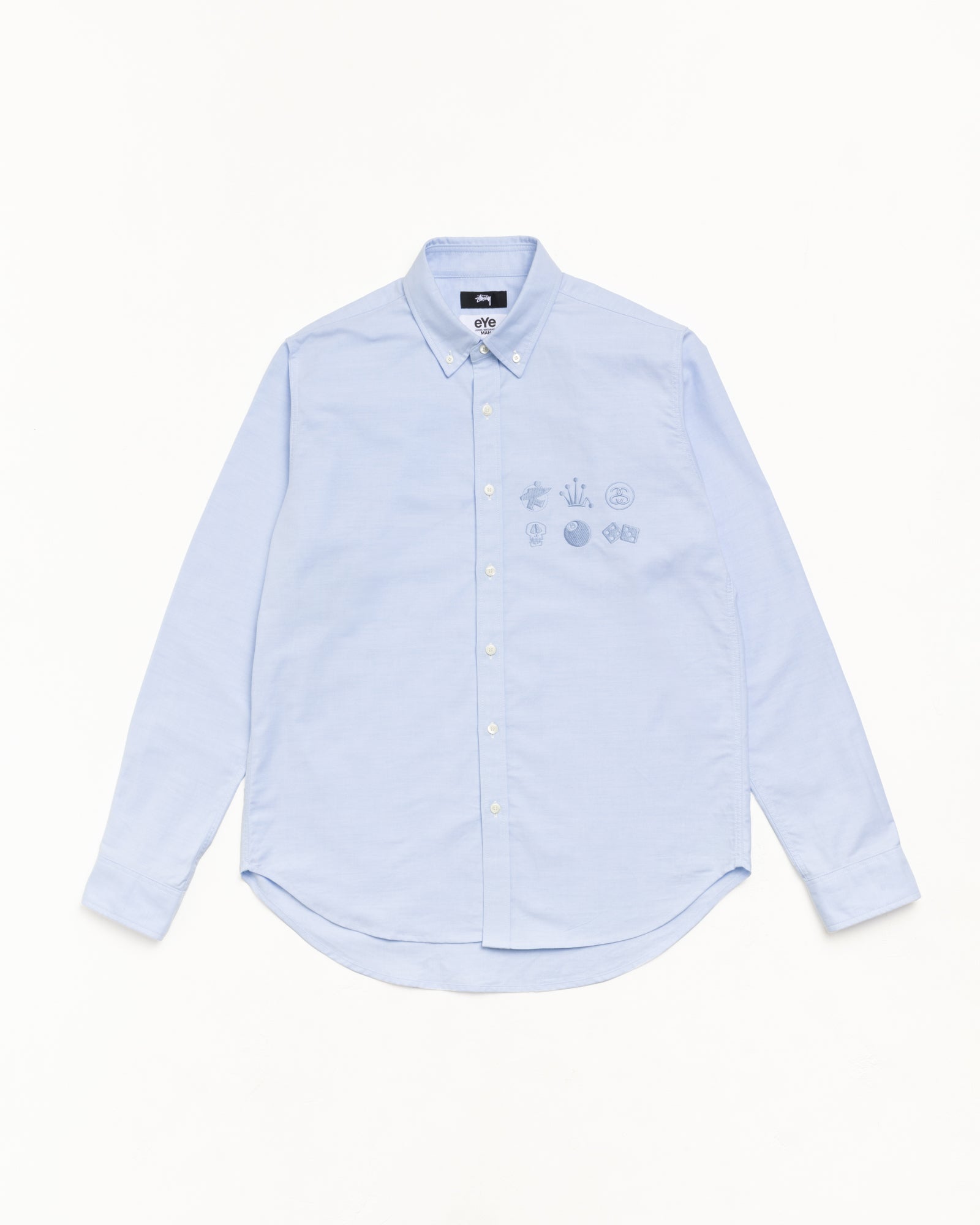 Stussy Junya Camicia Oxford Saxe Blue cotone