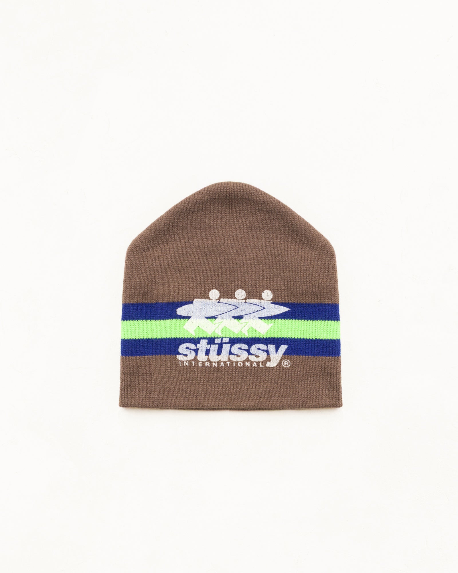 Stussy Headwear Stripe Ski berretto Tan jacquard