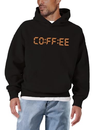 MAKAYA Coffee Time felpa cappuccio uomo M cotone barista