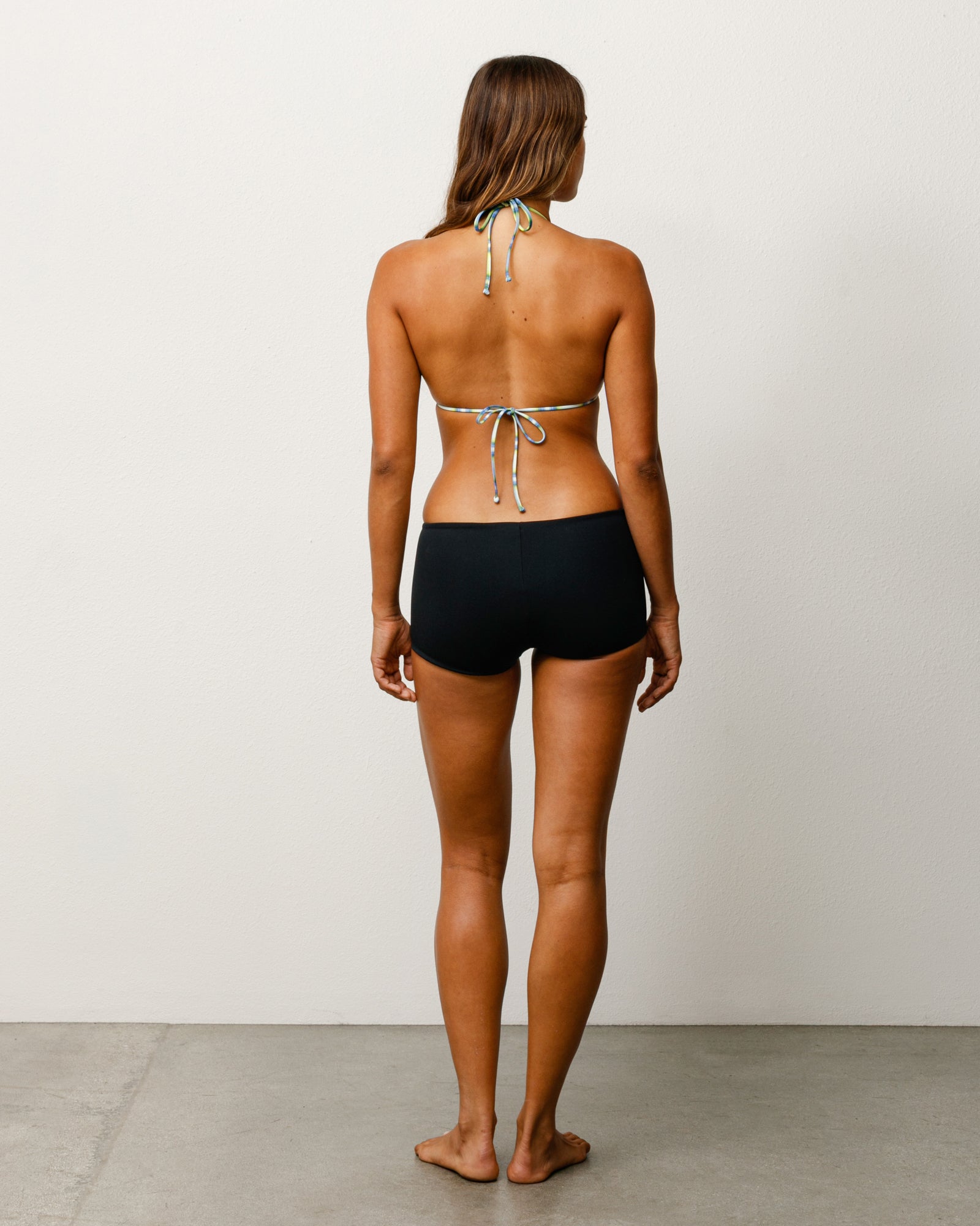 Stussy Triangle Bikini Top top bikini verde quadri sfoderato