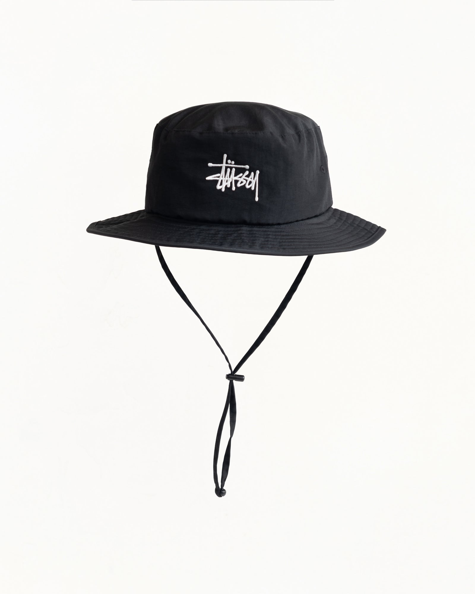 Stussy Basic Boonie Hat cappello nero in nylon