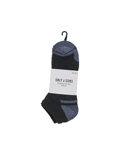 Only & Sons Onsstructure calzini corti uomo neri 4 paia 43-46