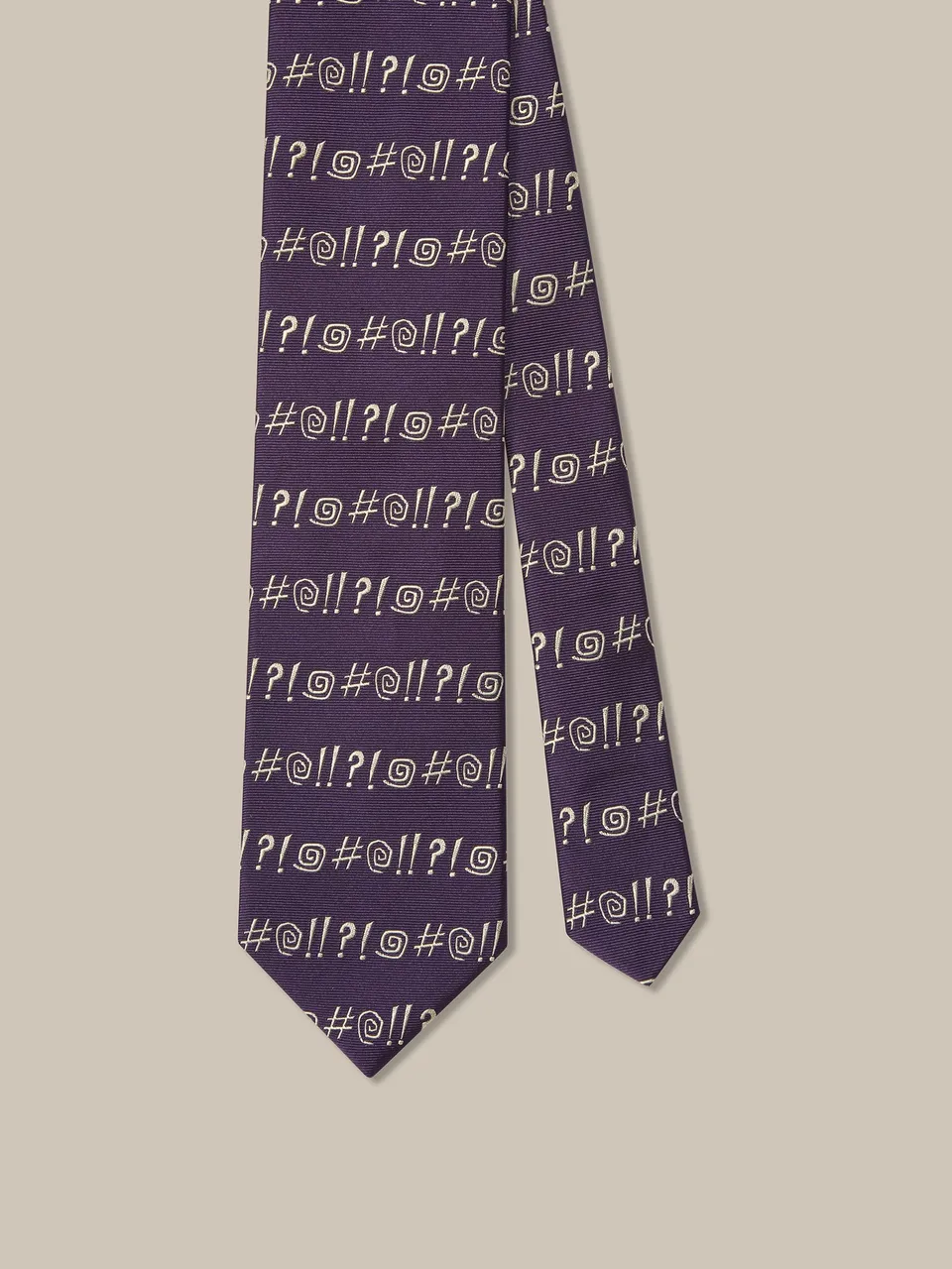 Robert Talbott Robert Grawlix Cravatta Seta Viola