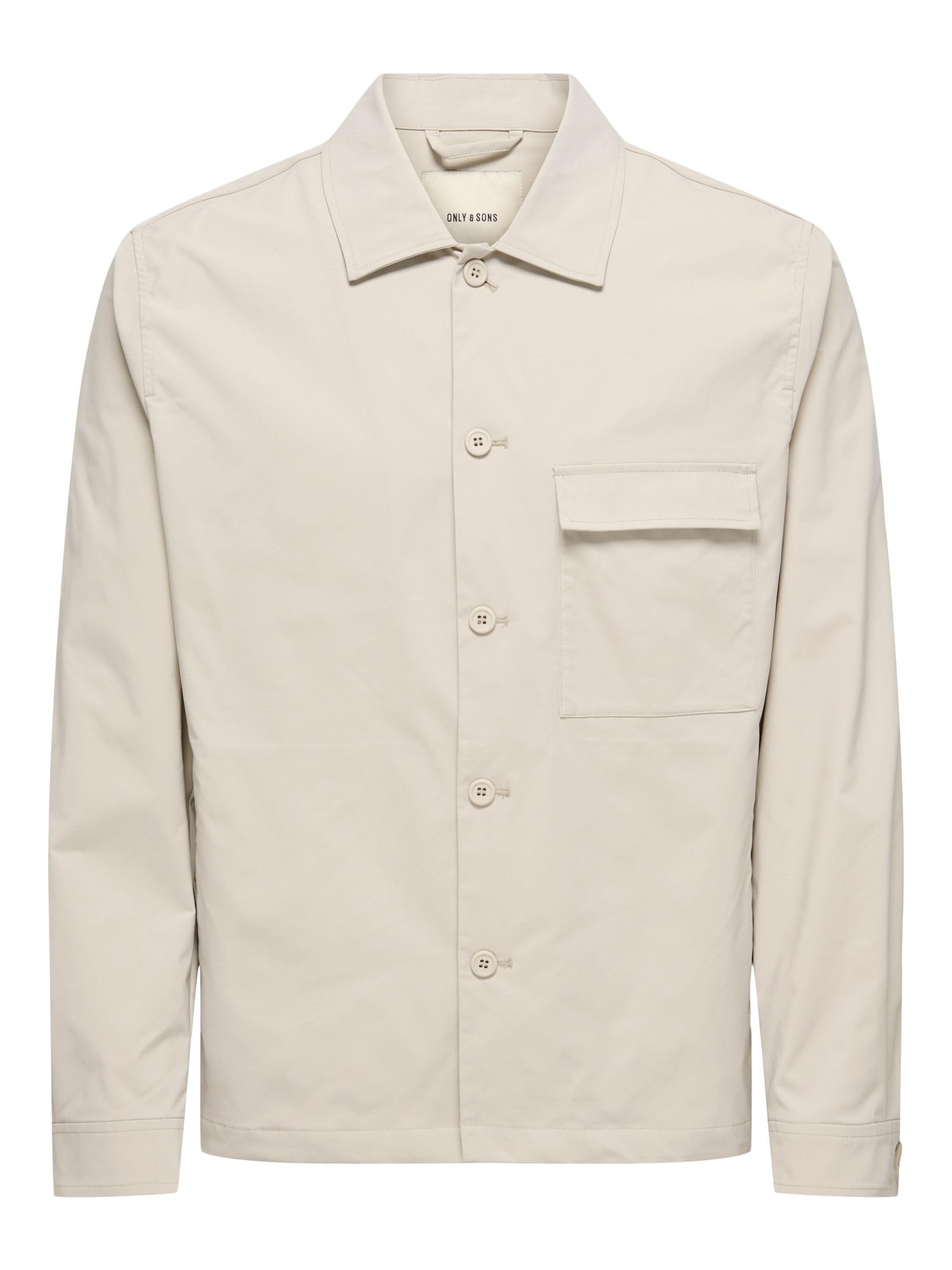 ONLY & SONS Onsgereth shacket camicia uomo nero