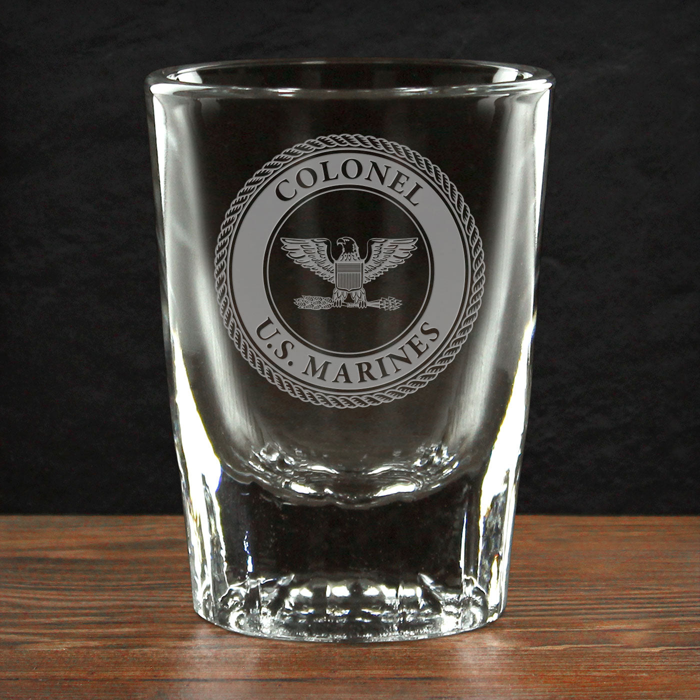 7.62 Design USMC EGA bicchierino shot 1.5oz vetro inciso