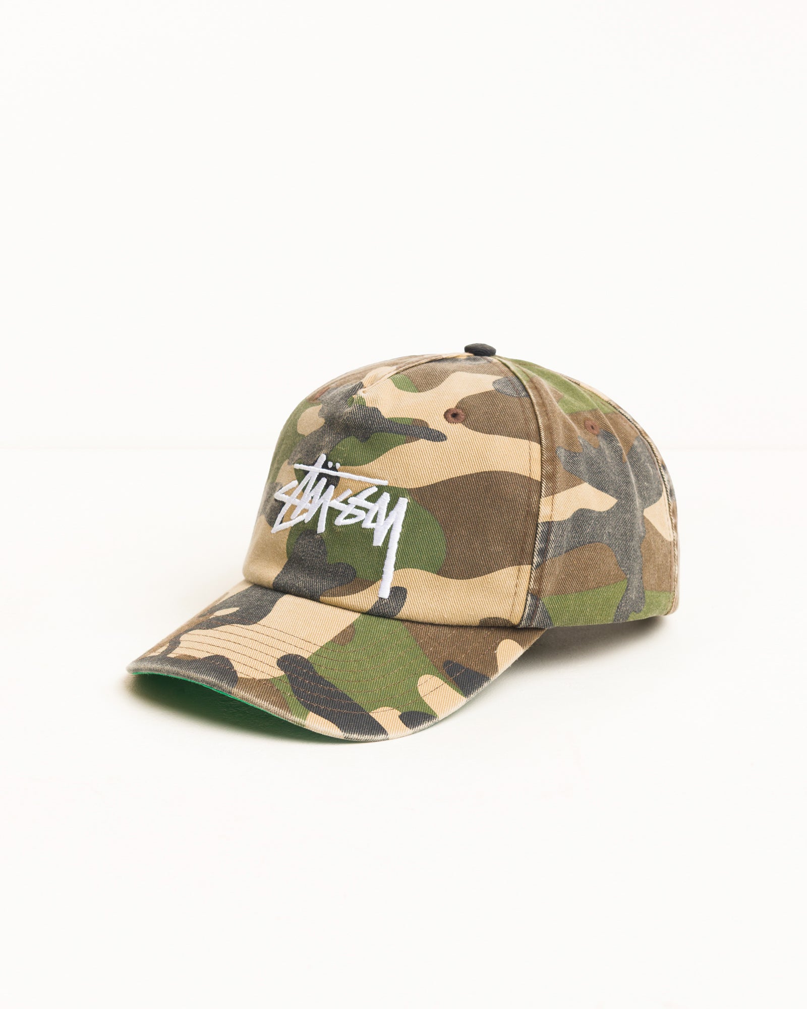 Stussy Big Stock Snapback Cap Cappello Camo Taglia Unica Cotone