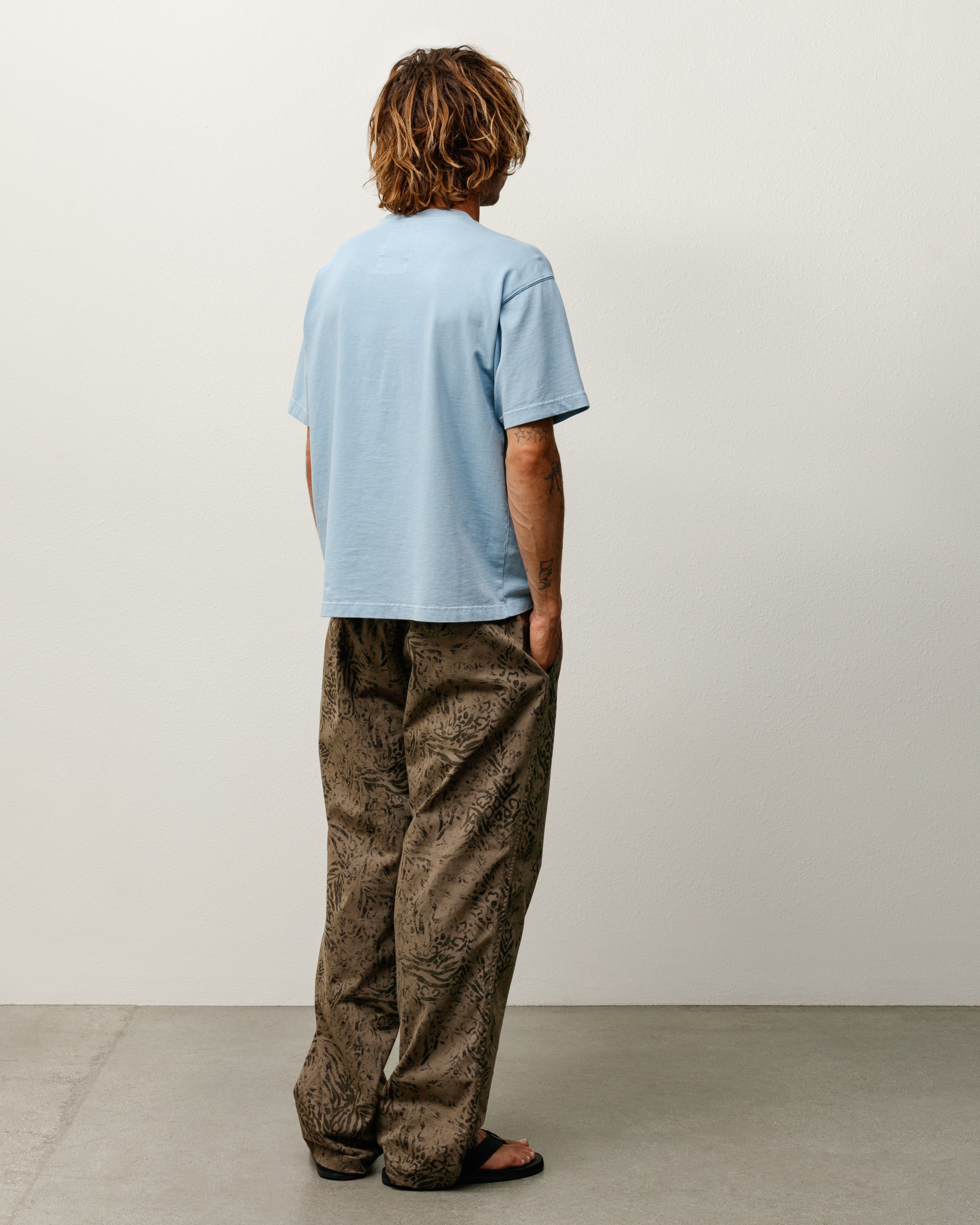 Stussy Garment Dyed SS Tee Maglietta Dust Blue 260 gsm